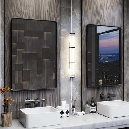 Aluminum Alloy Framed Tempered Glass Wall Decor Vanity Bathroom Mirror