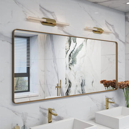 Aluminum Alloy Framed Tempered Glass Wall Decor Vanity Bathroom Mirror