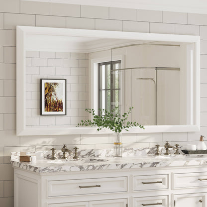 5-Year Warranty Full Size Farmhouse Beveled Metal Rectangle Wall Bathroom Vanity Mirrors