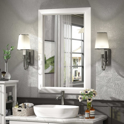 5-Year Warranty Full Size Farmhouse Beveled Metal Rectangle Wall Bathroom Vanity Mirrors