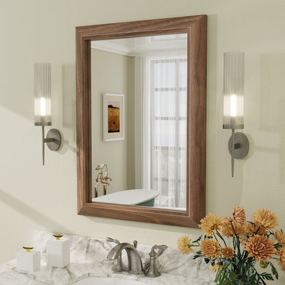 5-Year Warranty Full Size Farmhouse Beveled Metal Rectangle Wall Bathroom Vanity Mirrors