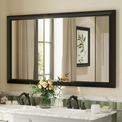 5-Year Warranty Full Size Farmhouse Beveled Metal Rectangle Wall Bathroom Vanity Mirrors