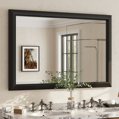5-Year Warranty Full Size Farmhouse Beveled Metal Rectangle Wall Bathroom Vanity Mirrors