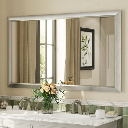 5-Year Warranty Full Size Farmhouse Beveled Metal Rectangle Wall Bathroom Vanity Mirrors