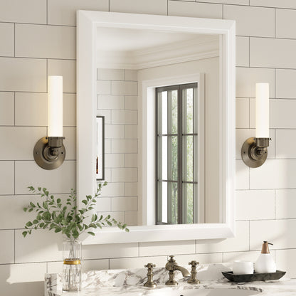 5-Year Warranty Full Size Farmhouse Beveled Metal Rectangle Wall Bathroom Vanity Mirrors