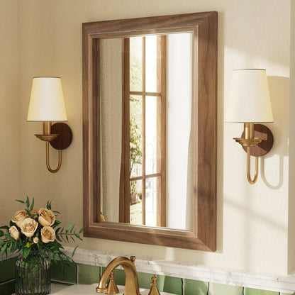 5-Year Warranty Full Size Farmhouse Beveled Metal Rectangle Wall Bathroom Vanity Mirrors
