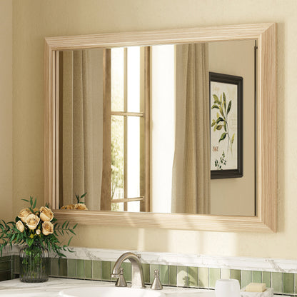 5-Year Warranty Full Size Farmhouse Beveled Metal Rectangle Wall Bathroom Vanity Mirrors