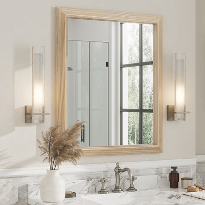 5-Year Warranty Full Size Farmhouse Beveled Metal Rectangle Wall Bathroom Vanity Mirrors
