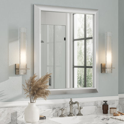 5-Year Warranty Full Size Farmhouse Beveled Metal Rectangle Wall Bathroom Vanity Mirrors