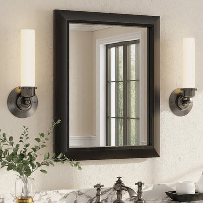 5-Year Warranty Full Size Farmhouse Beveled Metal Rectangle Wall Bathroom Vanity Mirrors