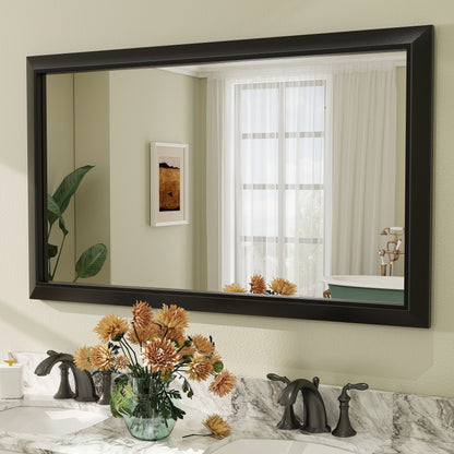 5-Year Warranty Full Size Farmhouse Beveled Metal Rectangle Wall Bathroom Vanity Mirrors