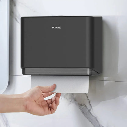 Professional Paper Towel Holder Wall Mount Punch Free Tissue Dispenser with Smart Lock Paper Box for Toilet Bedroom Kitchen