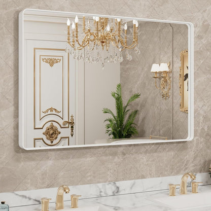 Aluminum Alloy Framed Tempered Glass Wall Decor Vanity Bathroom Mirror