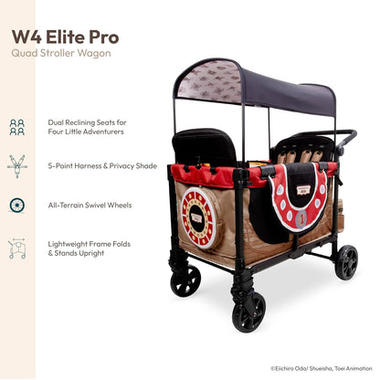 ONE Piece Thousand Sunny Limited Edition 4 Seater Stroller Wagon - Spacious, Safe, and Stylish Ride with All-Terrain Wheels