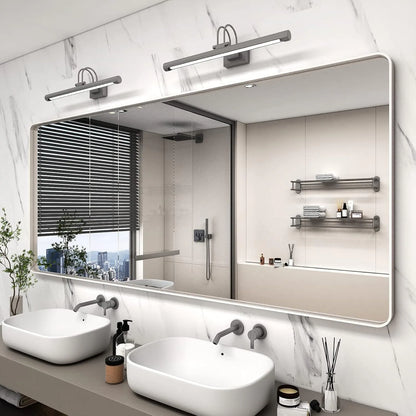 Aluminum Alloy Framed Tempered Glass Wall Decor Vanity Bathroom Mirror